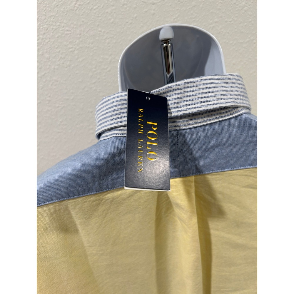 Polo Ralph Lauren Mens XXL Colorblock Oxford Button Down Shirt Pastel Multi NEW - Picture 10 of 13